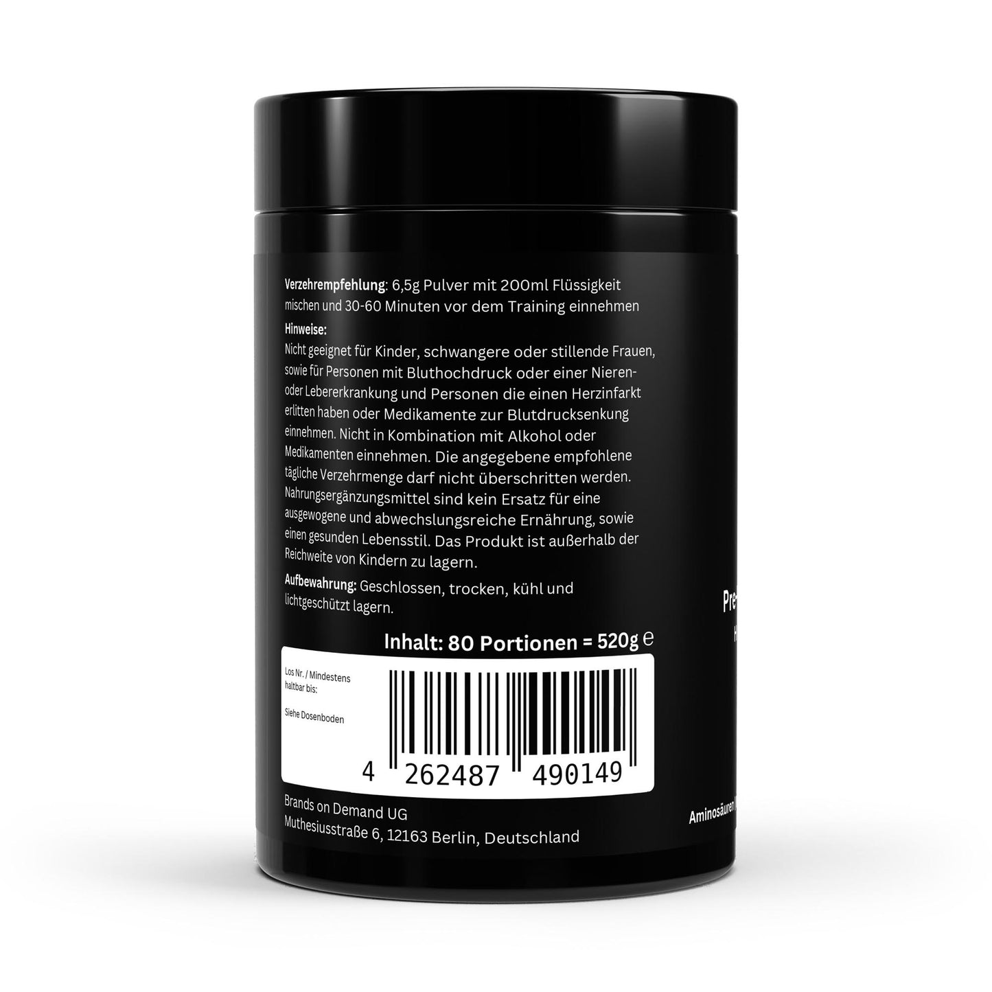 Pré-Treino Booster Framboesa – 520g