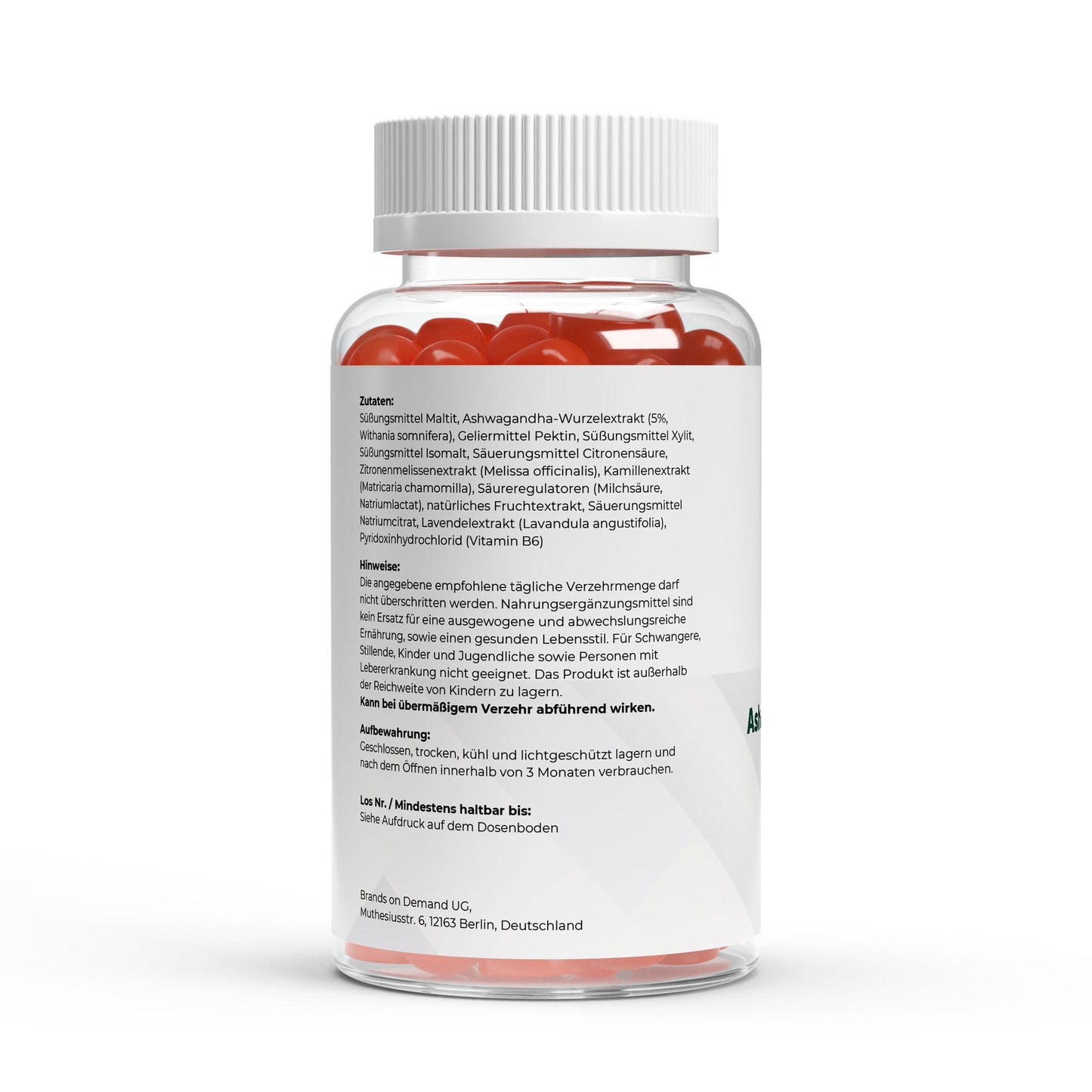 Gomas Premium de Ashwagandha 300 + Vitamina B6 – 60 unid.
