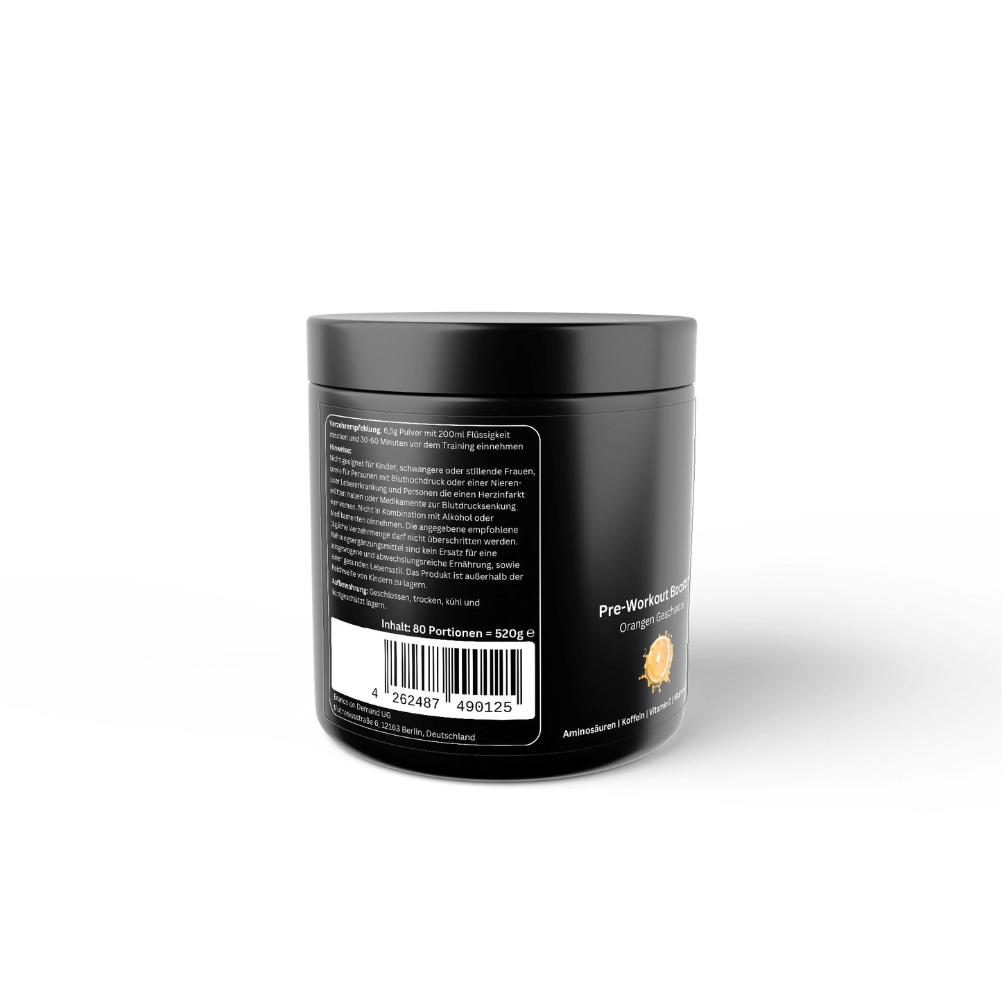 Pré-Treino Booster Laranja – 520g