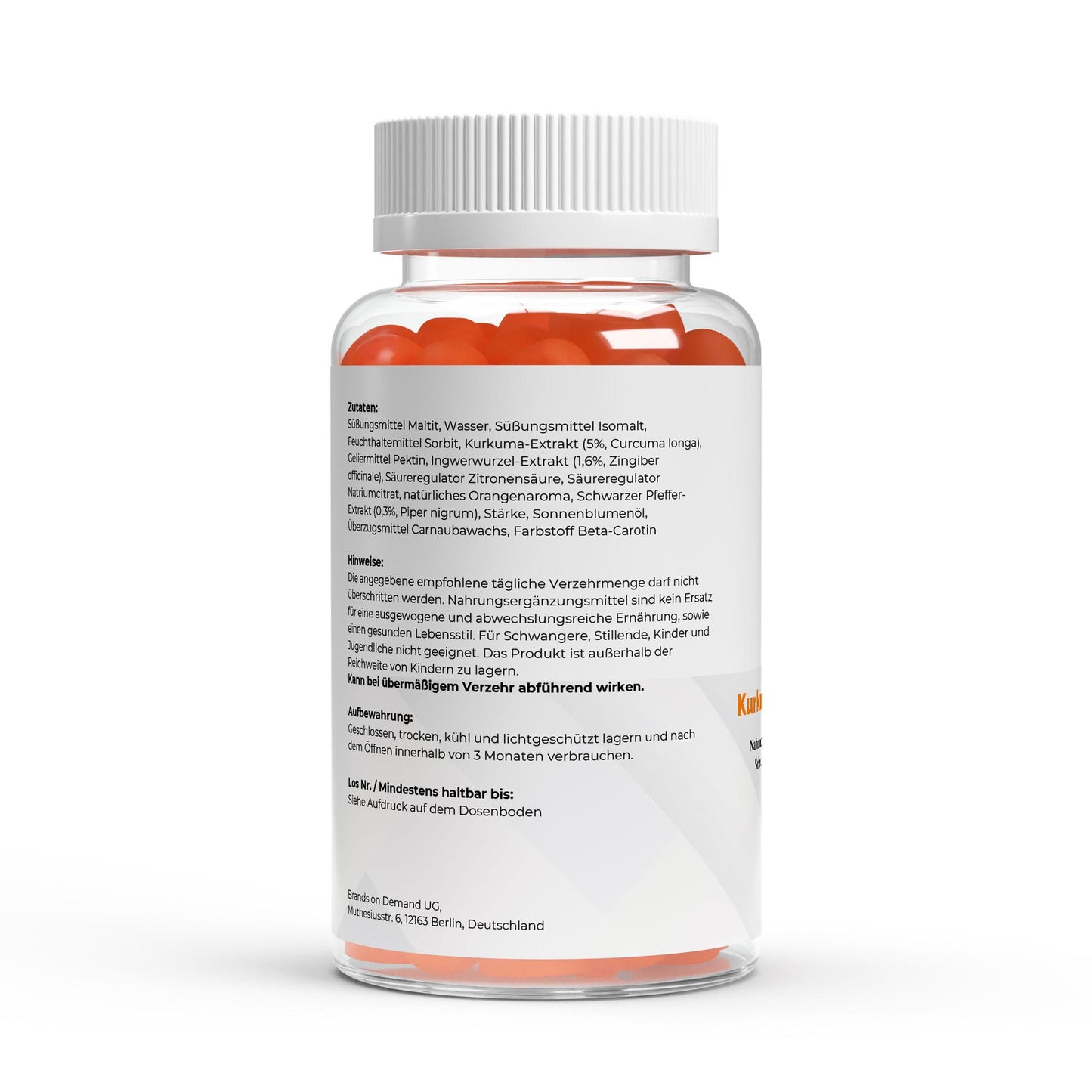 Gomas de Curcuma + Gengibre + Pimenta Preta – 60 unid.