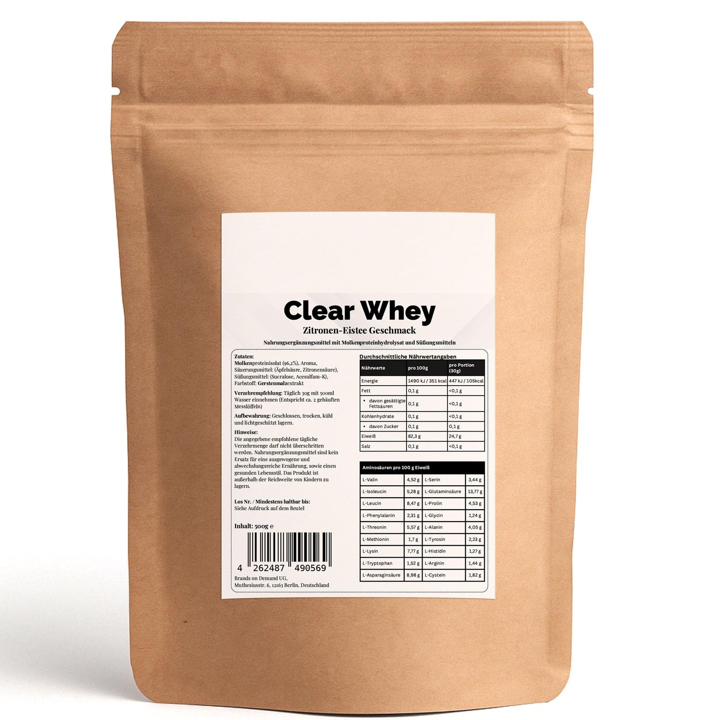 Clear Whey Protein Chá Gelado de Limão – 500g